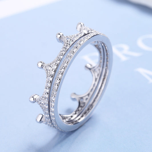 LAST DAY PROMOTION 50%-STRAIGHTEN YOUR CROWN MINIMALIST CROWN DOUBLE RING