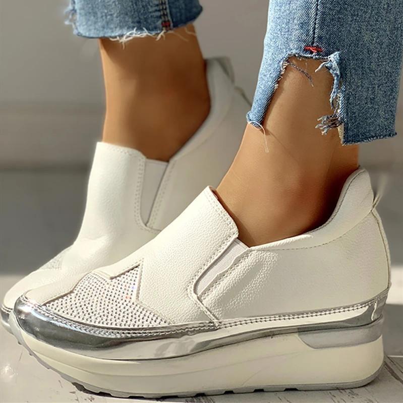 [Recommended by Orthopedic Surgeons] Knitted Sequin Insert Muffin Sneakers