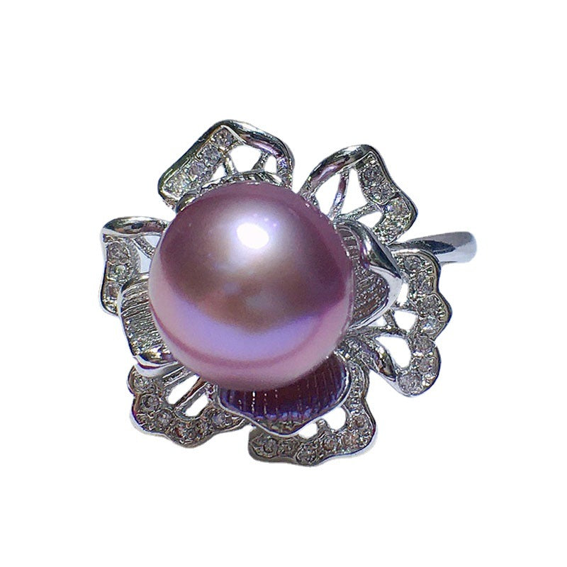 Natural Freshwater Pearl - 10-11mm Ring - 18k Gold Plated