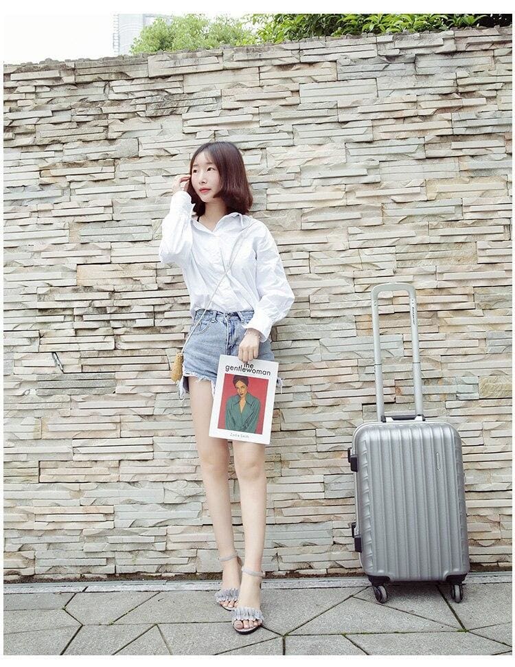 Woman Flock Gladiator Sandals Flower Sandals Square heel Women Sandals