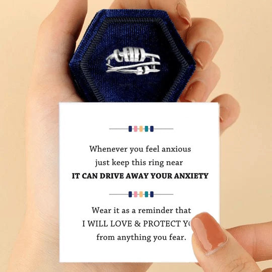 🔥LAST DAY 49% OFF🎁Anxiety Relieving Enamel Fidget Ring,S925 Sterling Silver