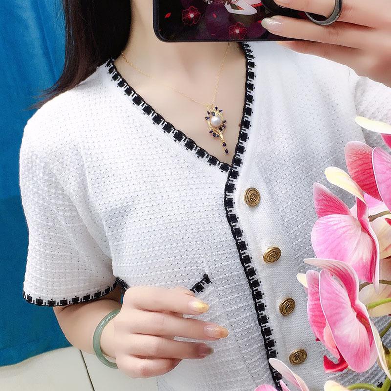 Natural freshwater pearl pendant full white 10-11mm necklace