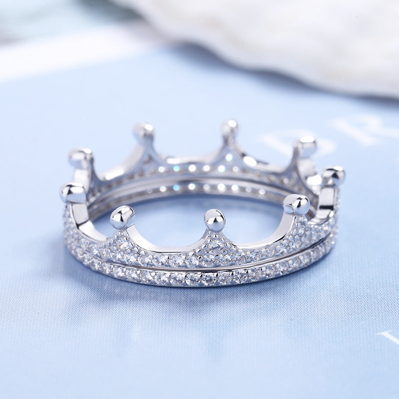 LAST DAY PROMOTION 50%-STRAIGHTEN YOUR CROWN MINIMALIST CROWN DOUBLE RING