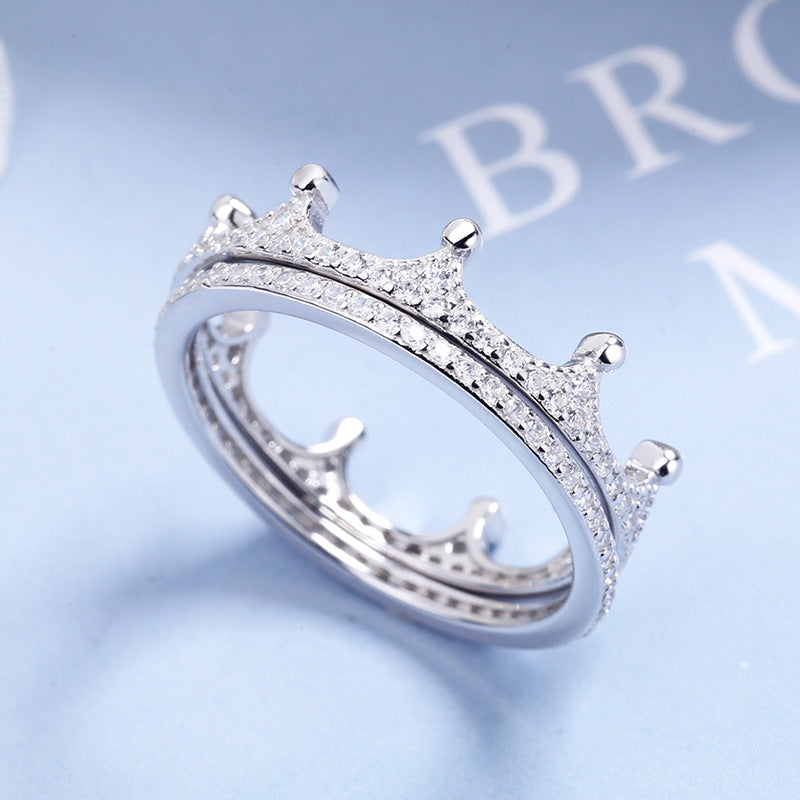 LAST DAY PROMOTION 50%-STRAIGHTEN YOUR CROWN MINIMALIST CROWN DOUBLE RING