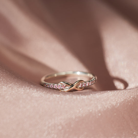 Infinity Ring for Mother and Daughter-Forever Linked Together