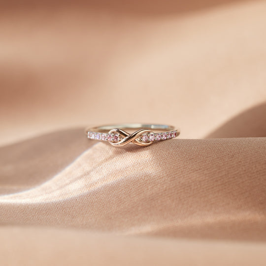 Infinity Ring for Mother and Daughter-Forever Linked Together