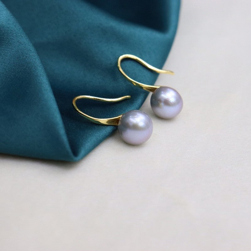 Natural fresh water pearl earrings 7-8mm