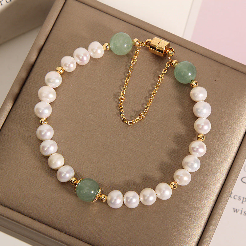Natural freshwater pearl bracelet