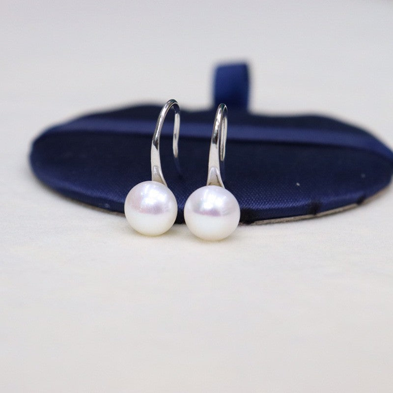 Natural fresh water pearl earrings 7-8mm