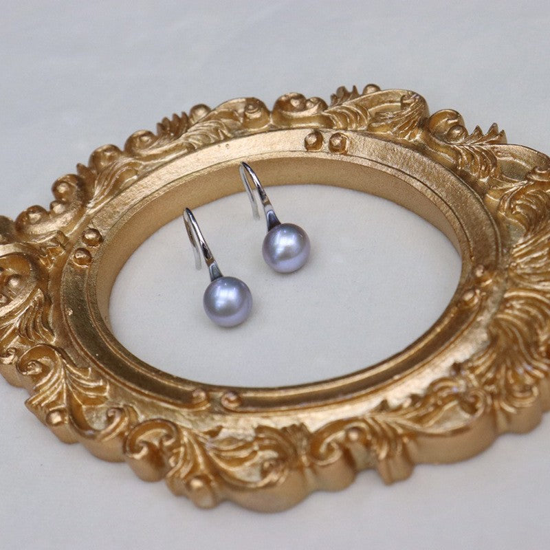 Natural fresh water pearl earrings 7-8mm
