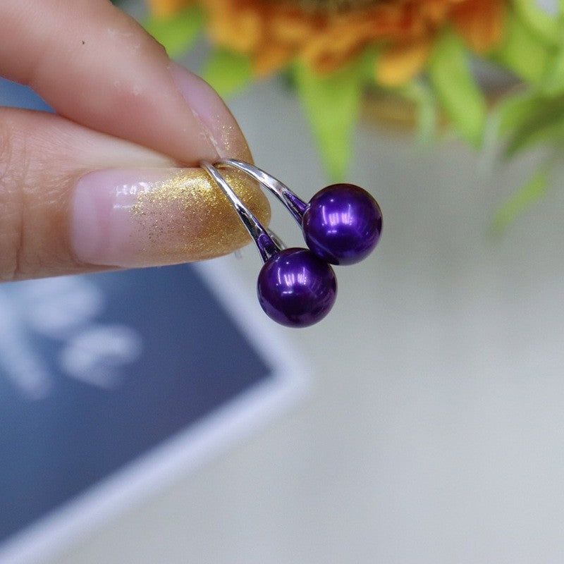 Natural fresh water pearl earrings 7-8mm