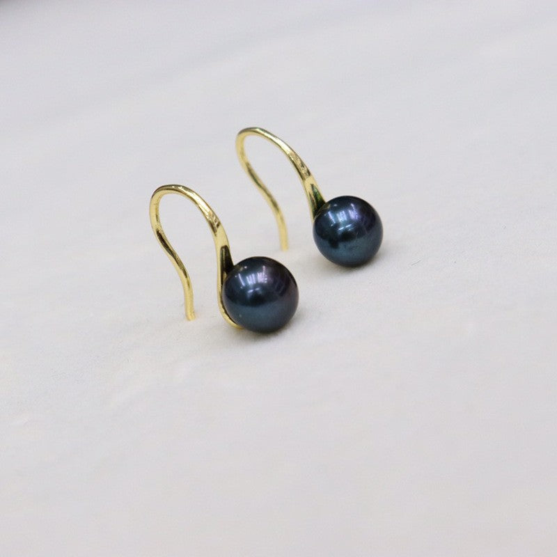 Natural fresh water pearl earrings 7-8mm