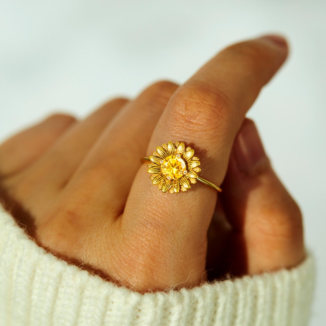 Sunflower Ring To My Granddaughter