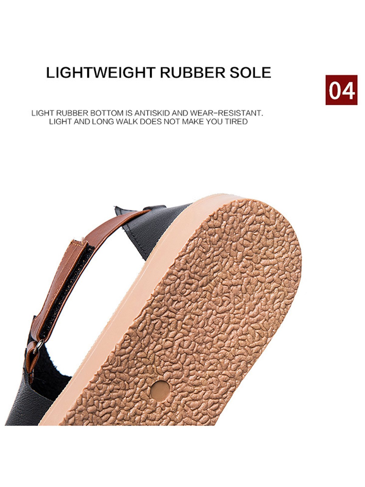 Retro Casual Old Velcro Peep Toe Sandals