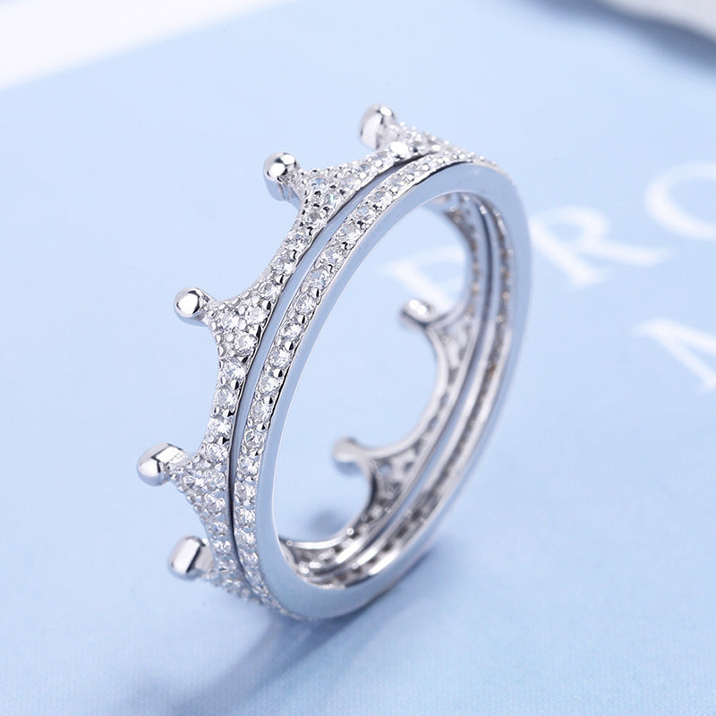 LAST DAY PROMOTION 50%-STRAIGHTEN YOUR CROWN MINIMALIST CROWN DOUBLE RING