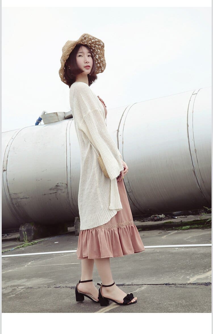 Woman Flock Gladiator Sandals Flower Sandals Square heel Women Sandals