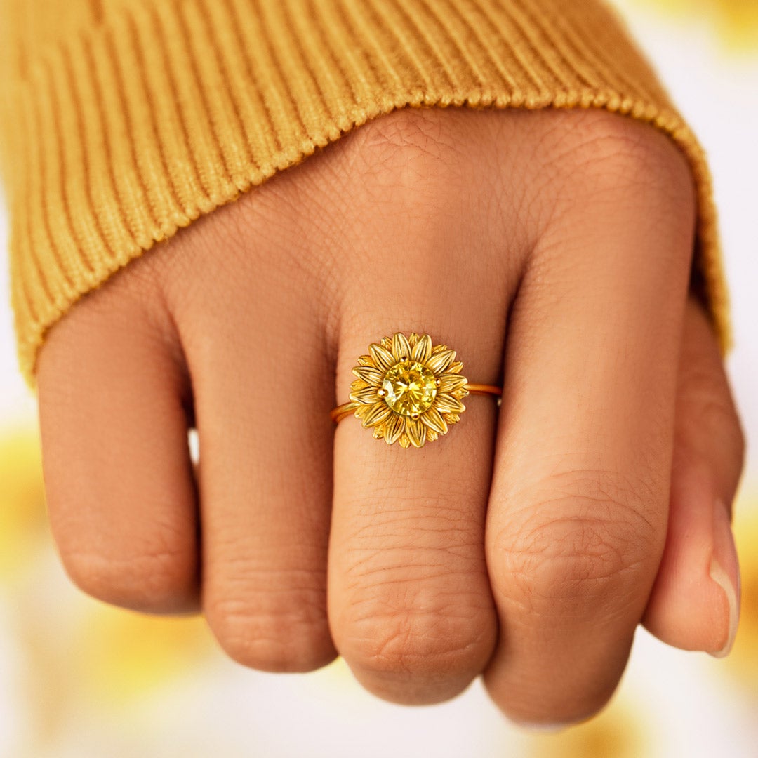 Sunflower Ring To My Granddaughter