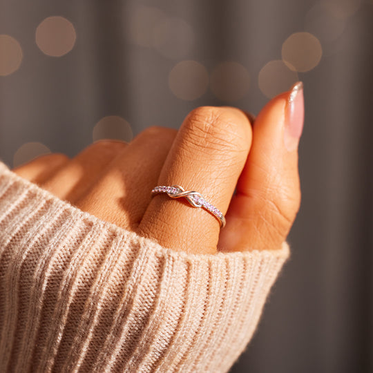 Infinity Ring for Mother and Daughter-Forever Linked Together
